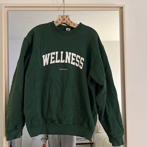 Sporty & Rich Wellness Sweatshirt Green sz Medium
